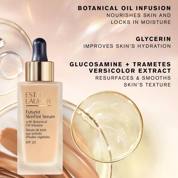 Estée Lauder 2C0 Cool Vanilla Futurist SkinTint Serum w Botanical Oil Infusion - Picture 7 of 9